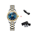 OLEVS Relógio Feminino Original Automático a Prova D'água Aço Inoxidável 7003F 29mm