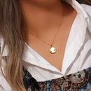 Colar Lua Estrela Banhado em Ouro 18k