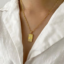 Colar Raio de Sol Banhado em Ouro 18k