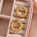 Brinco Feminino Pérolas Banhando em Ouro18k