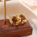 Brinco Feminino Pérolas Banhando em Ouro18k