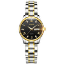 OLEVS Relógio Feminino Original Quartzo a Prova D'água Aço Inoxidável 5563 29mm