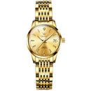 OLEVS Relógio Feminino Original Automático a Prova D'água Aço Inoxidável 6635 27mm
