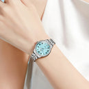 OLEVS Relógio Feminino Original Elegante Caixa Namorada Quartzo a Prova D'água Aço Inoxidável 5600 30mm