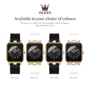 OLEVS Relógio Feminino Original Quadrado Quartzo a Prova D'água Aço Inoxidável Silicone 9961 33mm