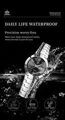 FATE LOVE Relógio Feminino Original Quartzo a Prova D'água Aço Inoxidável 818 25mm