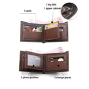 Carteira de Couro Masculina Vintage