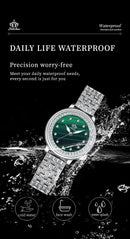 OLEVS Relógio Feminino Original Quartzo a Prova D'água Aço Inoxidável 817 29mm