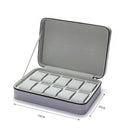 Caixa Relógios Luxo com Ziper e Almofadas 6 e 12 Slots