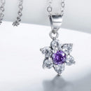 Conjunto Flor Lilás Prata