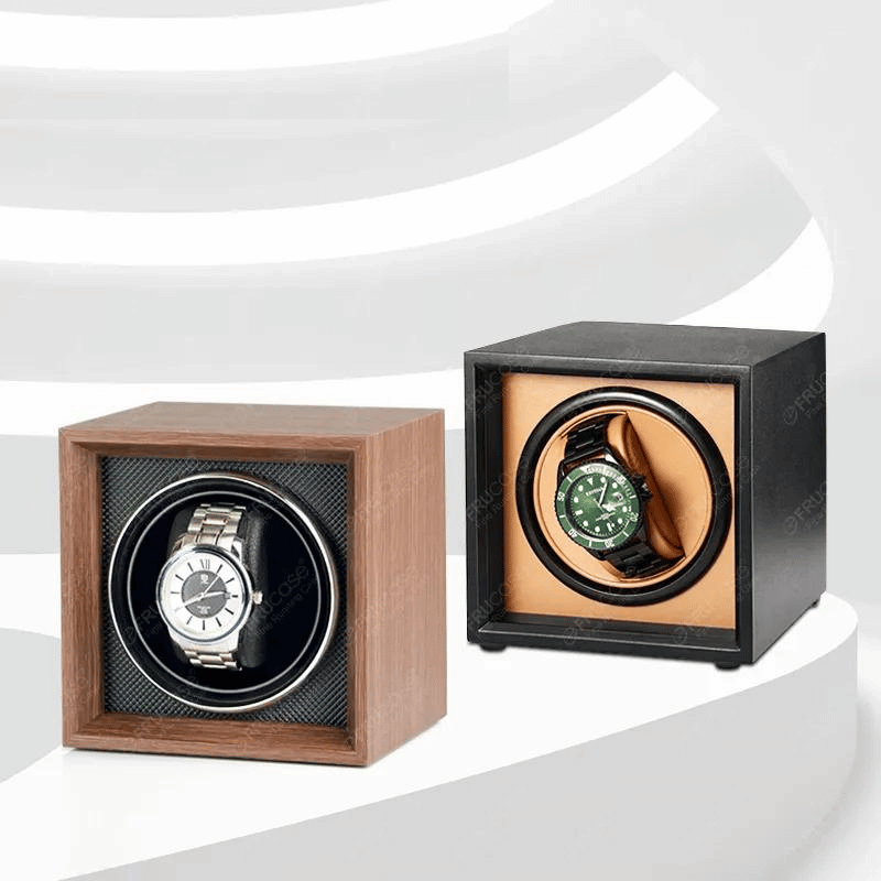 Caixa Giratória Relógios Automáticos Luxo 1 a 4 Slots USB e Type-C