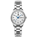 OLEVS Relógio Feminino Original Clássico Quartzo a Prova D'água Aço Inoxidável 5567 29mm
