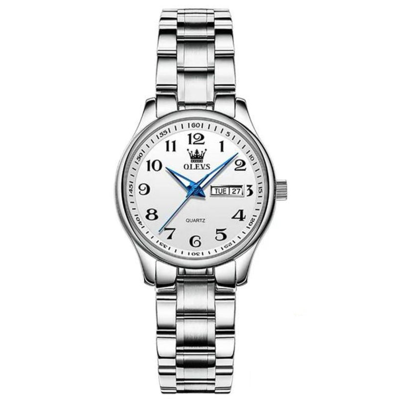 OLEVS Relógio Feminino Original Clássico Quartzo a Prova D'água Aço Inoxidável 5567 29mm