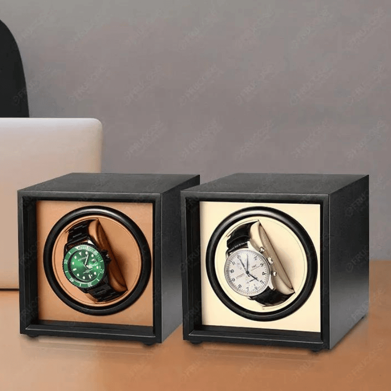 Caixa Giratória Relógios Automáticos Luxo 1 a 4 Slots USB e Type-C