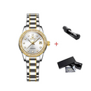 OLEVS Relógio Feminino Original Automático a Prova D'água Aço Inoxidável 7003F 29mm