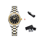 OLEVS Relógio Feminino Original Automático a Prova D'água Aço Inoxidável 7003F 29mm