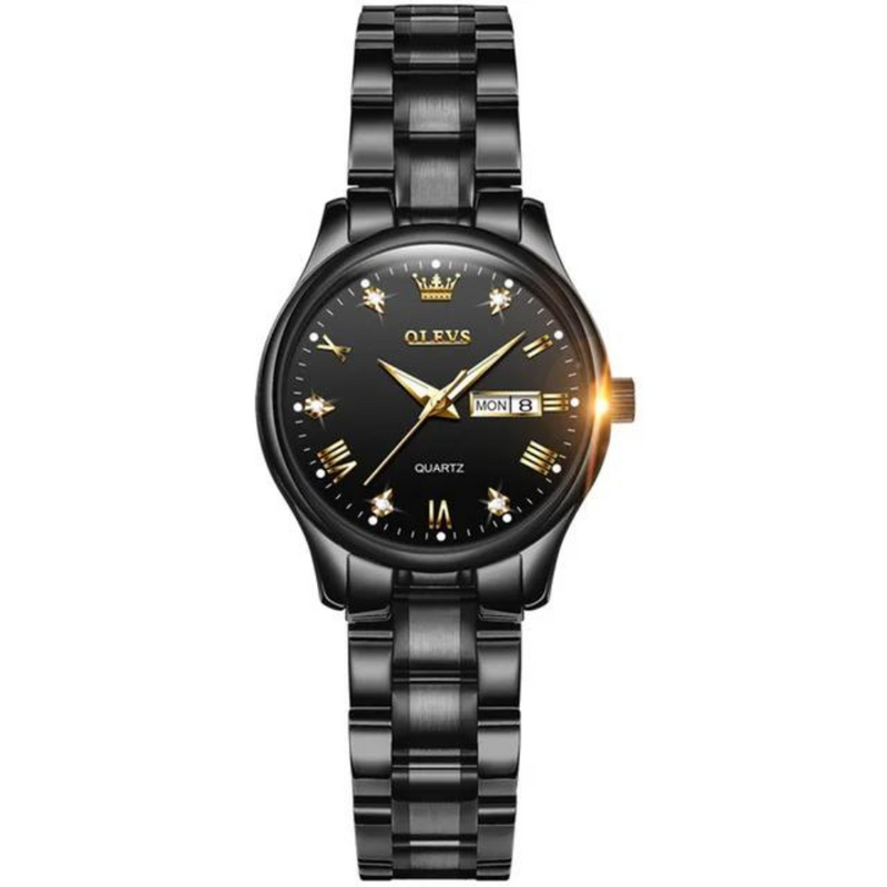 OLEVS Relógio Feminino Original Quartzo a Prova D'água Aço Inoxidável 5563 29mm