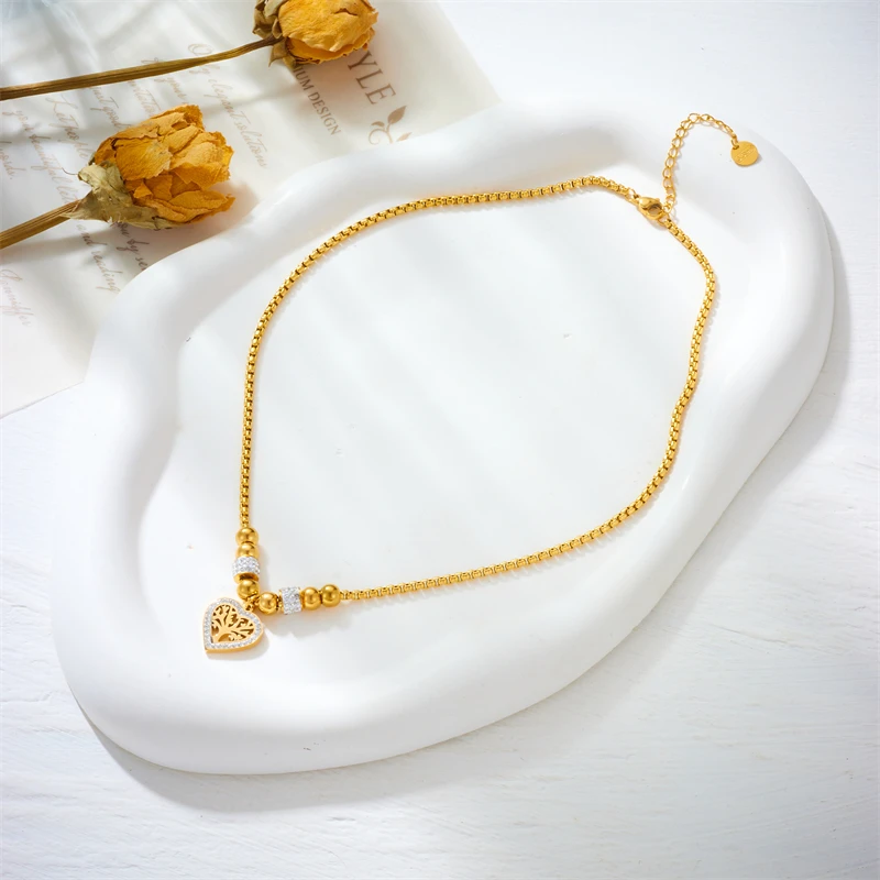 Colar Feminino Aço Arvore da Vida