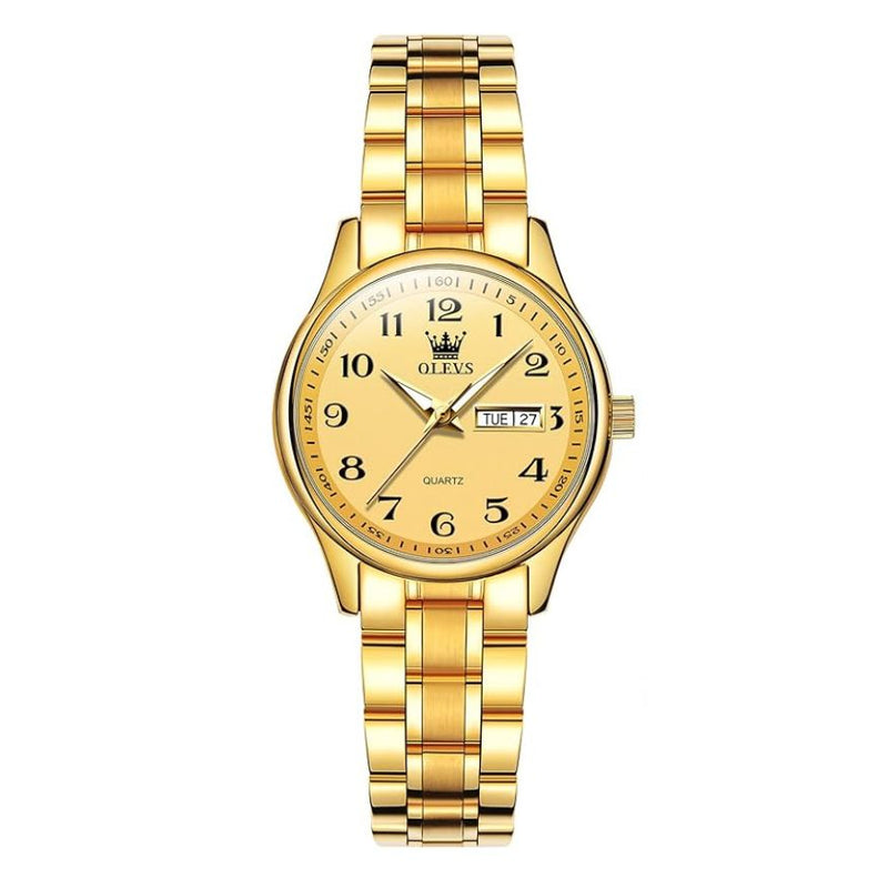 OLEVS Relógio Feminino Original Clássico Quartzo a Prova D'água Aço Inoxidável 5567 29mm