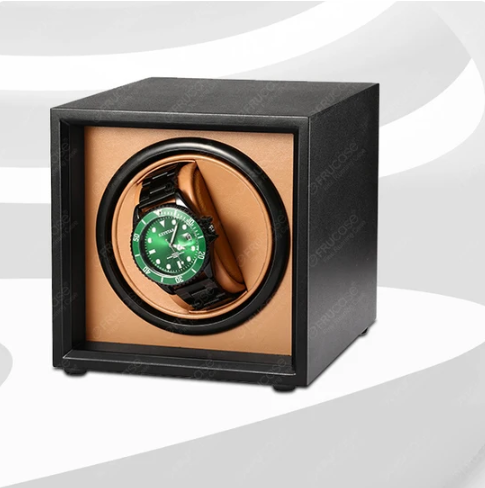 Caixa Giratória Relógios Automáticos Luxo 1 a 4 Slots USB e Type-C