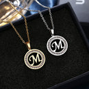 Colar Feminino Aço Inoxidável Personalizável Letras Alfabeto A-Z 45cm Para Presentes Festas Casamentos