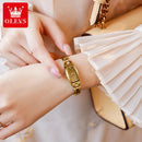 OLEVS Relógio Feminino Original Fino Quartzo a Prova D'água Aço Tungstênio 5501 15mm