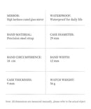 OLEVS Relógio Feminino Original Quartzo a Prova D'água Aço Inoxidável 817 29mm