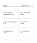 FATE LOVE Relógio Feminino Original Quartzo a Prova D'água Aço Inoxidável 818 25mm