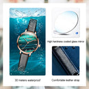 OLEVS Relógio Feminino Original Ultra Fino Quartzo a Prova D'água Aço Inoxidável Couro 6894 31mm