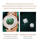 OLEVS Relógio Feminino Original Brilhantes Quartzo a Prova D'água Aço Inoxidável 9963 30mm