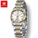 OLEVS Relógio Feminino Original Automático a Prova D'água Aço Inoxidável 6602 26mm