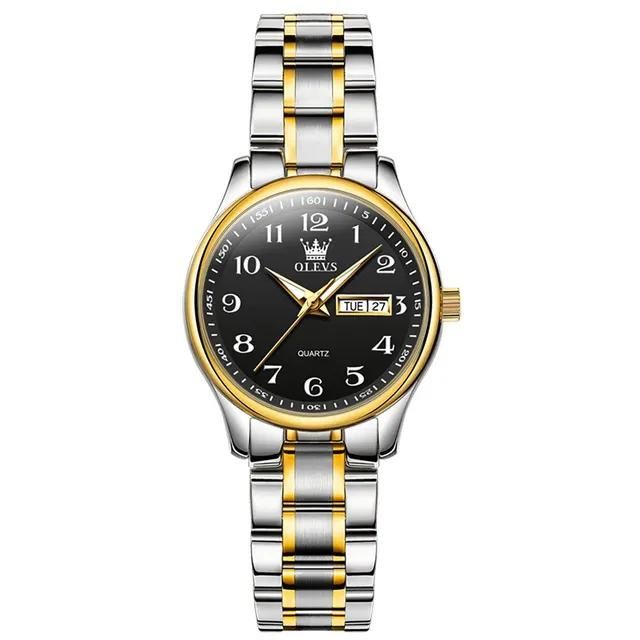 OLEVS Relógio Feminino Original Clássico Quartzo a Prova D'água Aço Inoxidável 5567 29mm