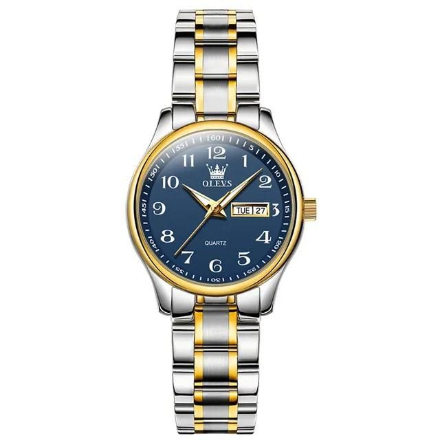 OLEVS Relógio Feminino Original Clássico Quartzo a Prova D'água Aço Inoxidável 5567 29mm