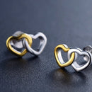 Conjunto Corações Unidos Prata