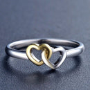 Conjunto Corações Unidos Prata