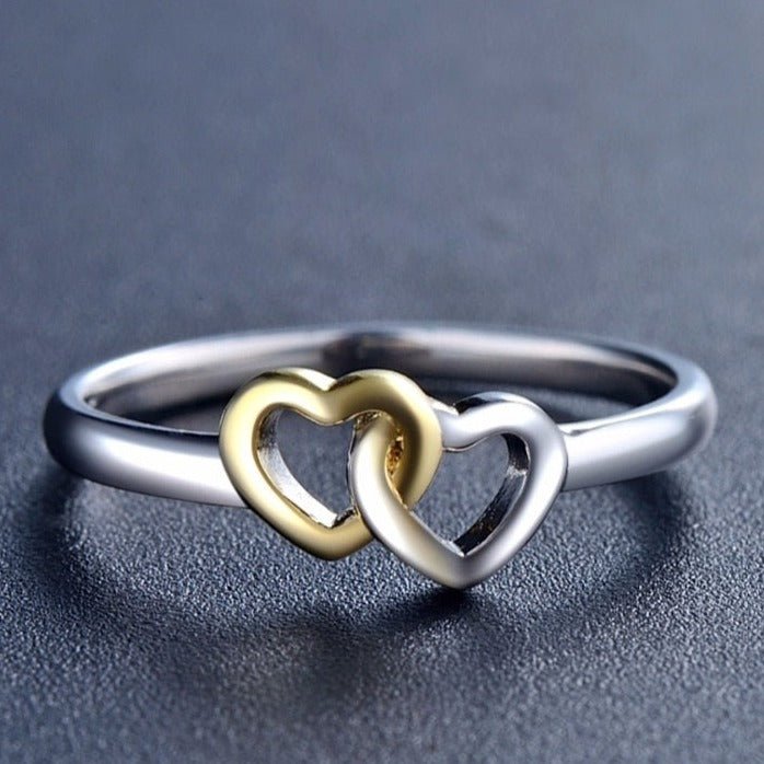 Conjunto Corações Unidos Prata